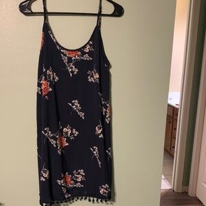 Zanzea Dark Blue Floral Dress
